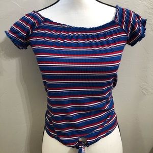 Red white and blue top. Never been worn still has tag